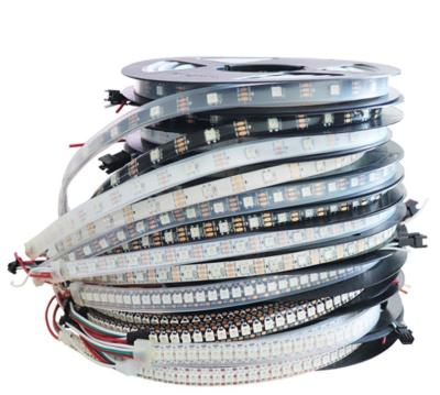 China Warehouse Low Voltage DC5V WS2812B LED Strip Light 30leds/m, 60leds/m, 144leds/m for Colorful Festival Decoration for sale