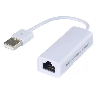 China USB 2.0 to Lan Female Wired Cable Adapter 10/100M USB 2.0 Ethernet Network Adapter 10/100Mbps RJ45 USB 2.0 to RJ45 for sale