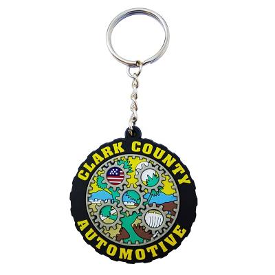 China Promotion Gift Customized Wholesale Portable Cute Cartoon Design PVC Soft Key Chain for sale