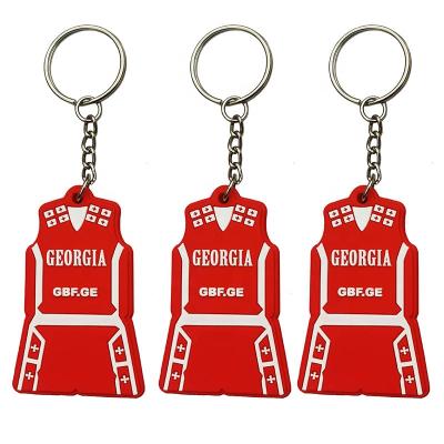 China Cost Effective Wholesale Custom PVC Soft Plush High Durable Key Chain for sale