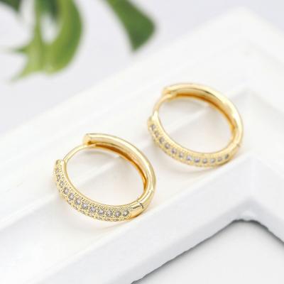 China TRENDY minimalist doodle Huggie circle earrings and gold huggies earrings for sale