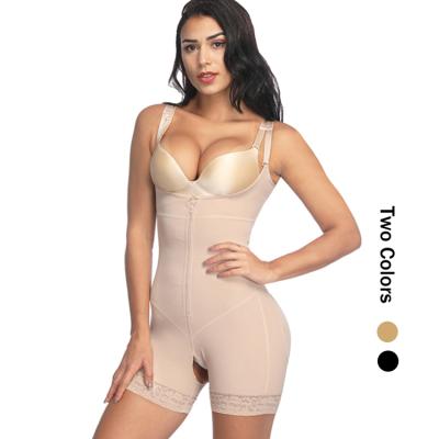 China New 2019 Hot Sale Solid Color Antibacterial Plus Size One Piece Body Shaper Plus Size Shapewear For Women Seamless Shapewear for sale