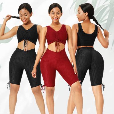 China Breathable 2 Piece Sport Wear Women Yoga Sets Workout Sets For Women Sport Wear Workout Clothing for sale