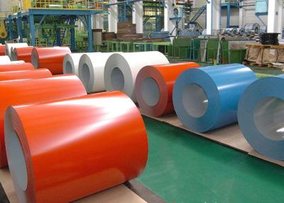 China Corrosion Resistance Color Steel Coil , Galvanized PPGI Colour Coated Steel Coils for sale