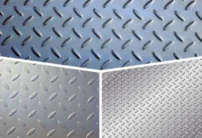 China ASTM Steel Checker Plate Sheet , Gr65 Tear Drop Patten Galvanized Checker Plate for sale