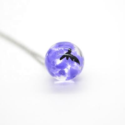 China CLASSIC Hot Selling Resin Round Ball Transparent Moon Blue Sky and White Cloud Necklace Valentine's Day Gifts for sale