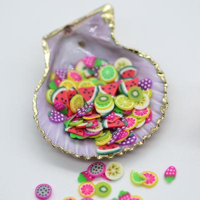 China Plastic Simulation Pottery Soft Fruit Sliced ​​Mini Creative Diy Mobile Phone Small Sliced ​​Case With Bottled Pieces Nail Stickers Accessory for sale