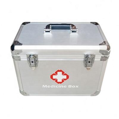 China High Quality Portable Aluminum Sample Empty First Aid Dustproof Shockproof Waterproof Carrying Medical Suitcase for sale