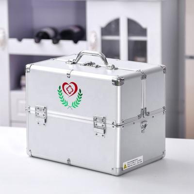 China First Aid Waterproof Shockproof Dustproof Portable Aluminum Case Guangdong Suitcase Box ABS Medical Suitcase Box for sale