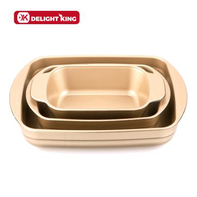 China Sustainable organic silicone coating high borosilicate glass non-stick bakeware customized baking tray for oven for sale