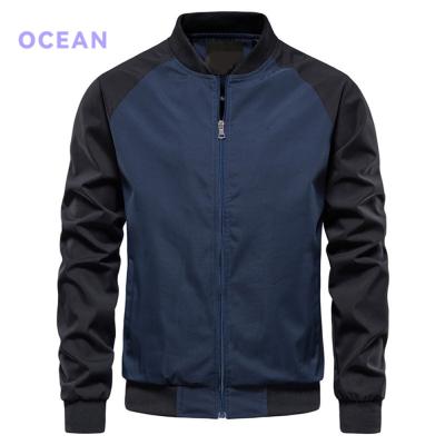 China 2022 Tik Tok Amazon Hot Sale Solid Color Casual Men's Bomber Jacket Full Zipper Handsome QUICK DRY Jacket for sale