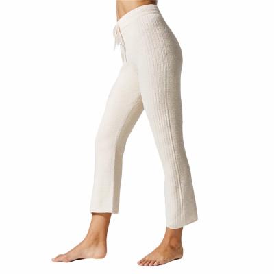 China Light Yellow Female Sweatpants Anti-UV Loose Tracksuits For High Waist Women Sports Sweatpants for sale