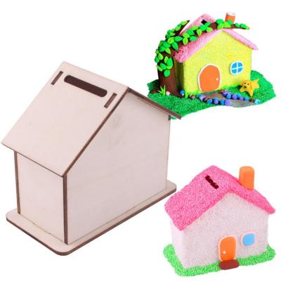 China Eco-Friendly Material Children's Piggy Bank Mud Snowflake Handmade Creative Diy Boys And Girls Educational Toys for sale