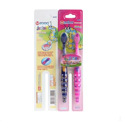 China Home With Tongue Cleaner Suction Shape Standing Children Kids Toothbrush for sale