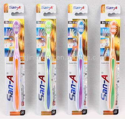 China Manual Tongue Cleaner&Gum Massage Stiffens Adult Toothbrush for sale