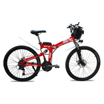 China 2022 popular battery aluminum alloy 24 models electric bike long life full suspension 26 inch mountain bike ebike moped for sale