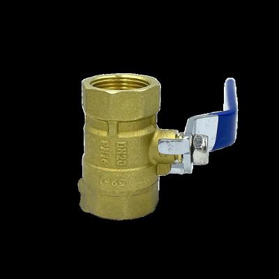 China General Ningshui DN15~DN25 2pc Lever Forge Water Brass Ball Valve With Polished Sand for sale