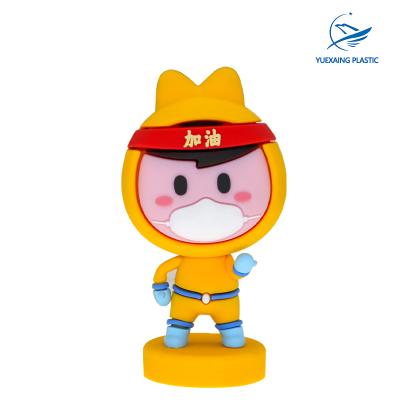 China Soft three-dimensional blind handmade doll animation handmade doll decoration gift doll decoration gift pvc chain 2D3D auspicious handmade. for sale