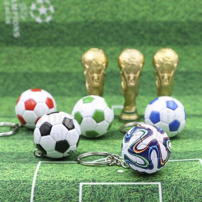 China Custom Soft Rubber PVC 3D Soccer Football Key Chain Key Chain For Christmas Promotional Gifts for sale