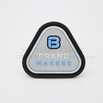 China Custom Soft Rubber 3D Patches Arm Badges With Websites Or Logo Or QR Code For Advertising for sale