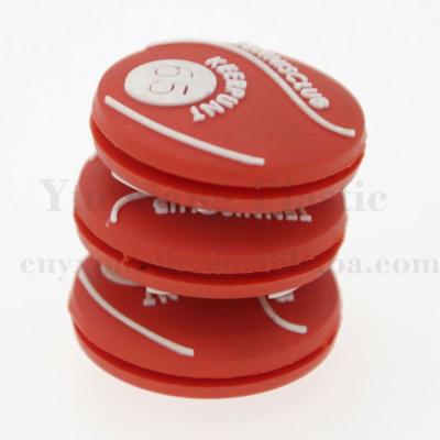 China 2d design or 3d shape tennis racket dampener with best price 3d silicone 2d logo making for sale