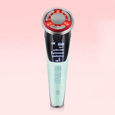 China Electric Facial Blood Vessel Removal Beauty Device Led Therapy Light Vibration Facial Massager for sale