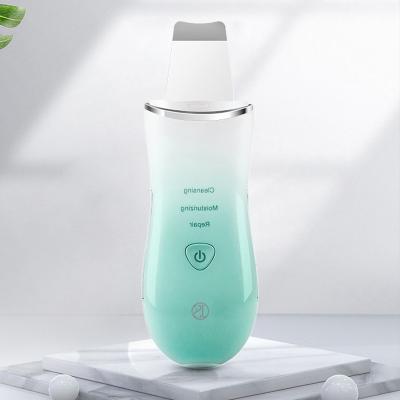 China DEEP CLEANSING Electric Facial Peeling Device Ultrasonic Skin Scrubber for sale