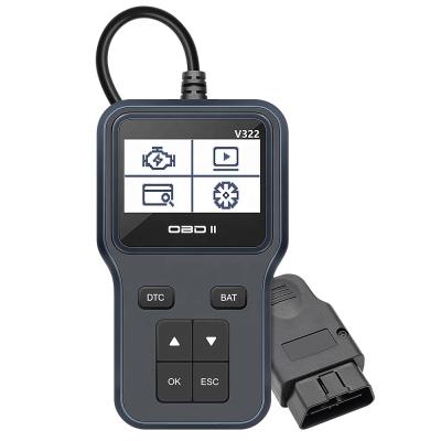 China Easy To Use V322 OBD2 Code Reader Auto Scanner Support CAN-BUS Multi-Language Car Diagnostic Scanner for sale