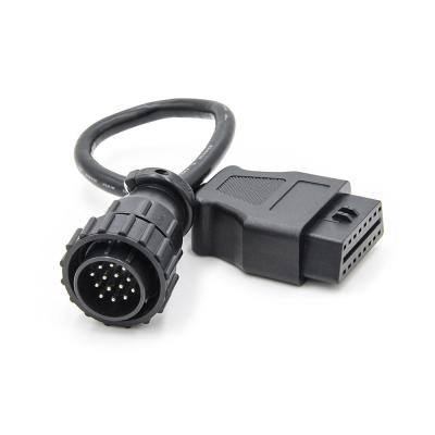 China High Quality New Released 14pin to 16pin obd cable 14pin Connector Adapter for Benz for sale