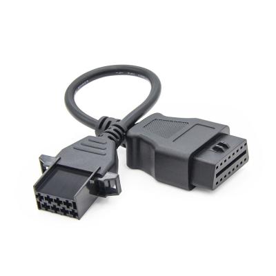 China High Quality Factory Price 8pin OBD1 Connector to 16pin OBD2 Truck 8pin OBD Cable Adapter for VLV for sale