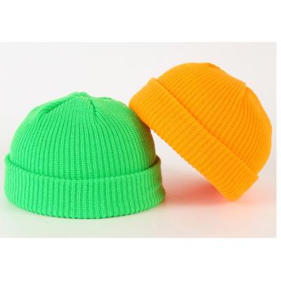 China Simple Style Color 27 Colors Beanie Cap Knitting Cap Winter Pure Fisherman Beanie COMMON for sale