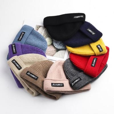 China COMMON Makers Blank Beanies Plain Hat Custom Knitted Beanie Hats For Women for sale