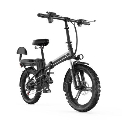 China 2021 New Aluminum Alloy E-Bike 20 Inch E Bike 48V Cheap Portable Battery Ebike Folding Electric Bike Bicycle For Sale Lithium Battery H8 NC; GUA for sale