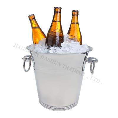 China Novelty Design Viable Hand Olive Ring Wide Mouth Ice Bucket for sale