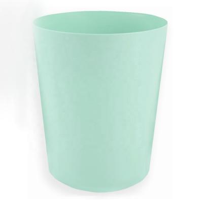 China Home Stocked High Quality Plastic Open Top Multicolor Trash Can for sale