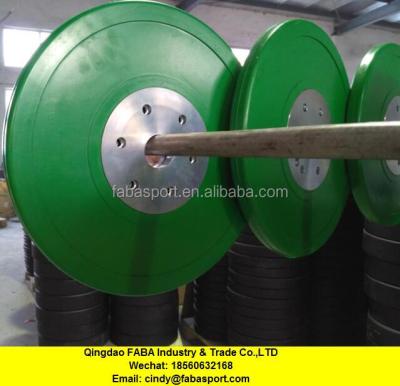 China SBR+NR FABA-17661 Competition Barbell Sets Bumper Plate for sale