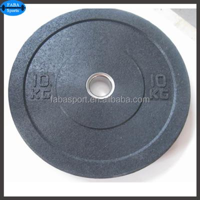 China Rubber+Adhesive+ Stainless Steel Sleeve 100% Rubber Plate Hi-Temp Weight Bumper Plates for sale