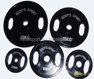 China RRP009 Cheaper Rubber + Rubber Coated Cast Iron Weight Plates for sale