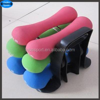 China Cast Iron With Vinyl / Neoprene Coating Coated Hex Dumbbell for sale