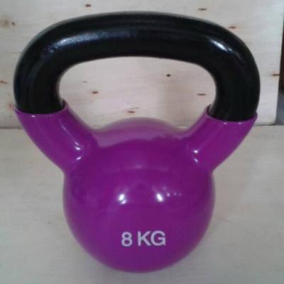 China Vinyl Coated Cast Iron Vinyl Coated Kettlebells for sale