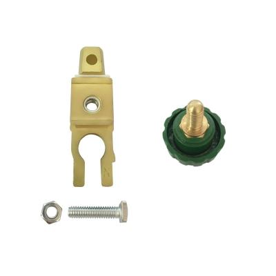 China Copper plated terminal battery switch zinc alloy copper plating switch battery battery cell head for sale