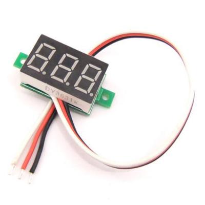 China DC0-30v 3-Wire DC Digital Voltmeter Head 0.36 Inch Red Green Blue High Accuracy LED Digital Display BT-R4530DC-036 for sale