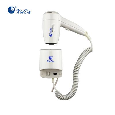 China Modern XinDa RCY-120 18A Customized Printed Hotel Bathroom Wall Mounted Electric Hair Dryer For 1200W Hair Dryer for sale