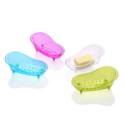 China Wholesale Plastic Home Hotel Bathroom Bathtub Shaped Plastic Soap Dish for sale