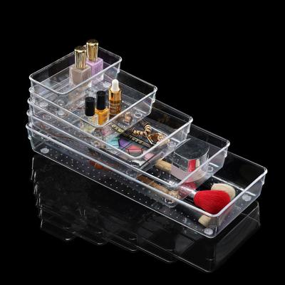 China Stocked 5 pieces of clear plastic desk organizer for sale