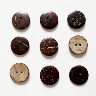 China Best selling washable natural coconut shell button 36# 22mm 200pcs/bag for sale