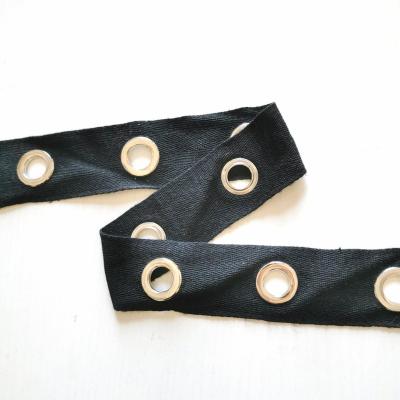 China Other best selling hotsale big eyelet cotton twill tape for sale