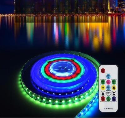 China Super Bright DC 12V SMD 5050 WS2811 Smart RGB Led Strip Lights 60 LED Strip Light 5M RGB Waterproof Strip With Remote Control for sale