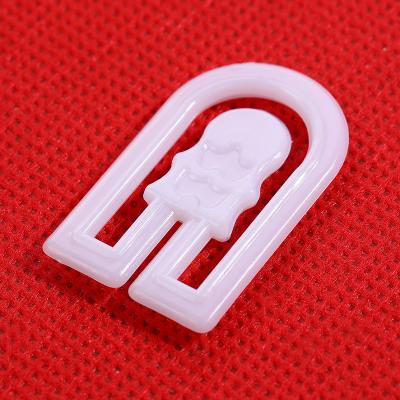 China Wholesale eco-friendly material plastic multi-function shape collar shirt custom plastic clip u clip for dress shirt for sale