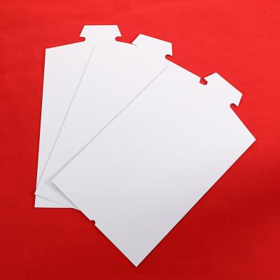 China Portable Paperboard Package Folder Solid White Liner Durable Smooth Paperboard Environment Friendly for sale